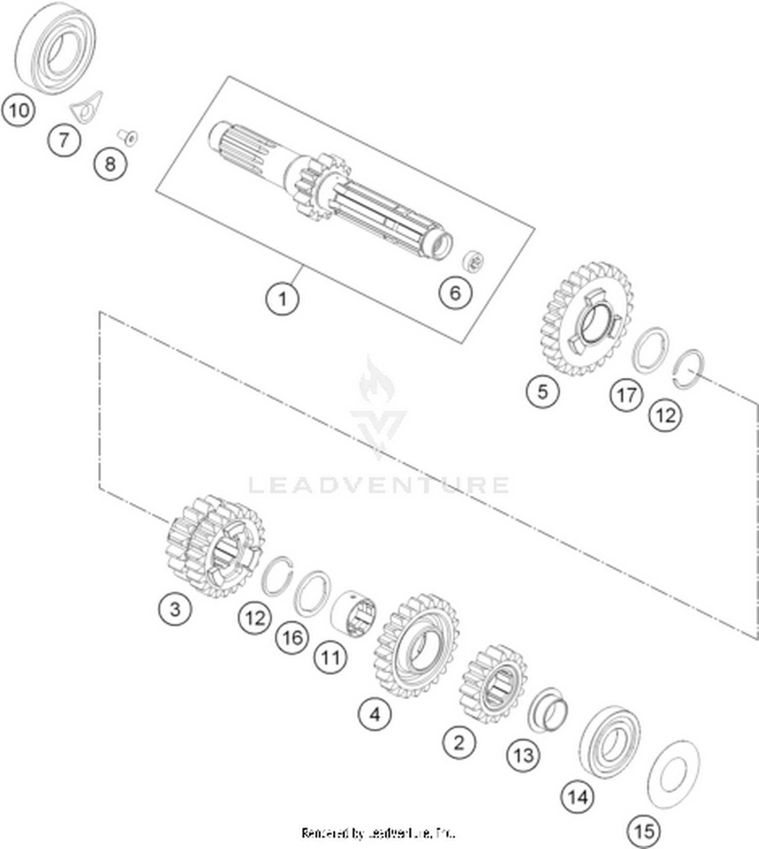 33 TRANSMISSION I - MAIN SHAFT