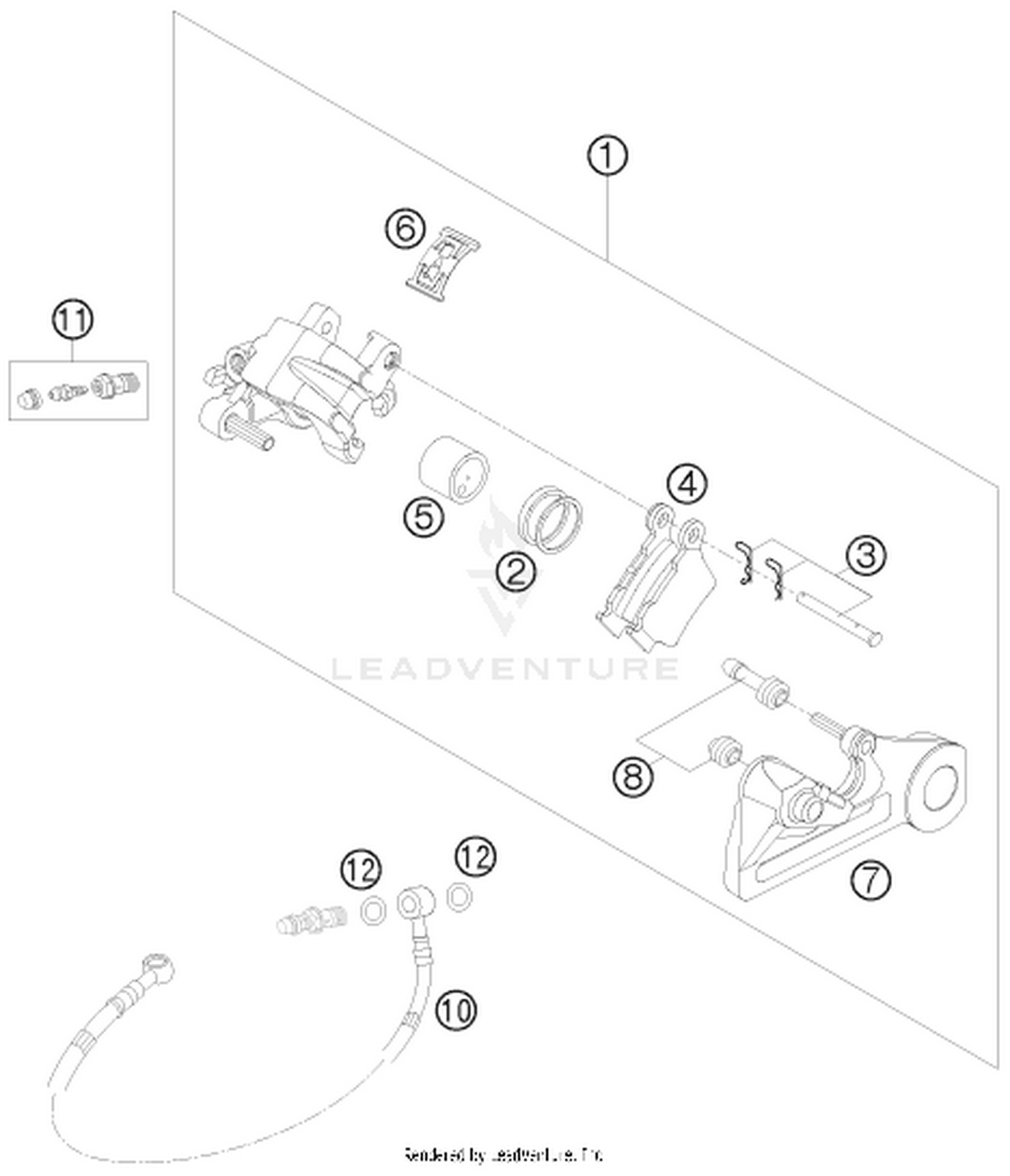 13 REAR BRAKE CALIPER