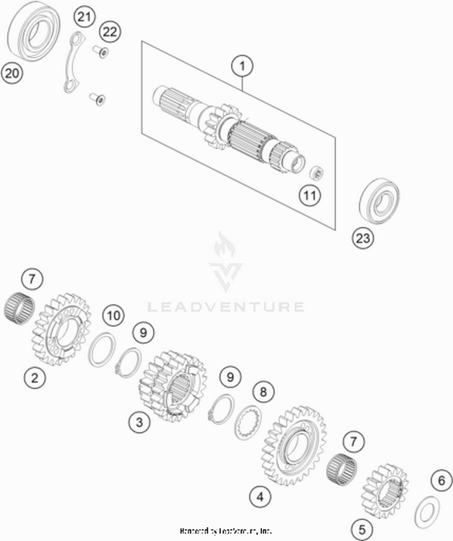33 TRANSMISSION I - MAIN SHAFT