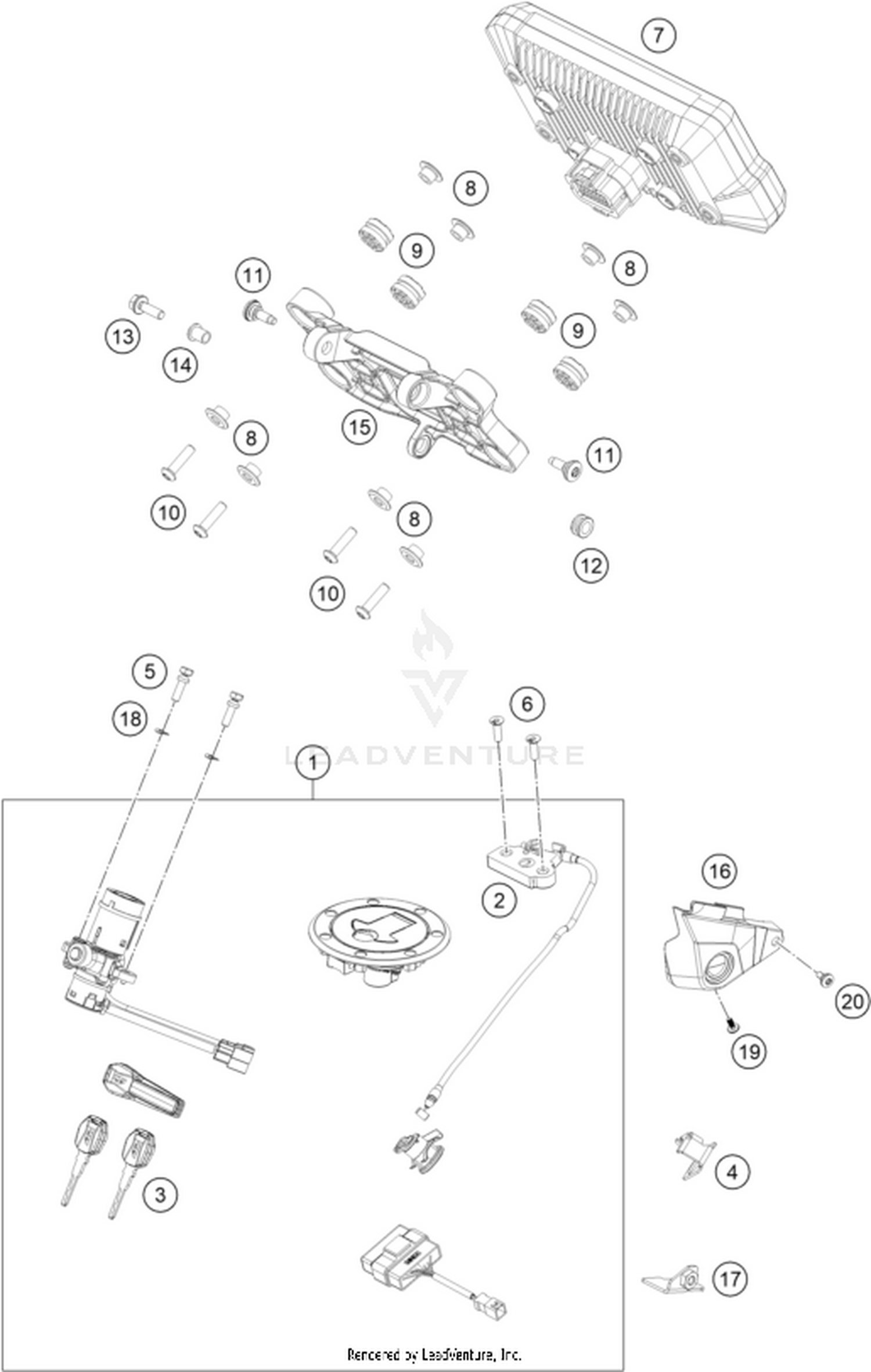 14 INSTRUMENTS / LOCK SYSTEM