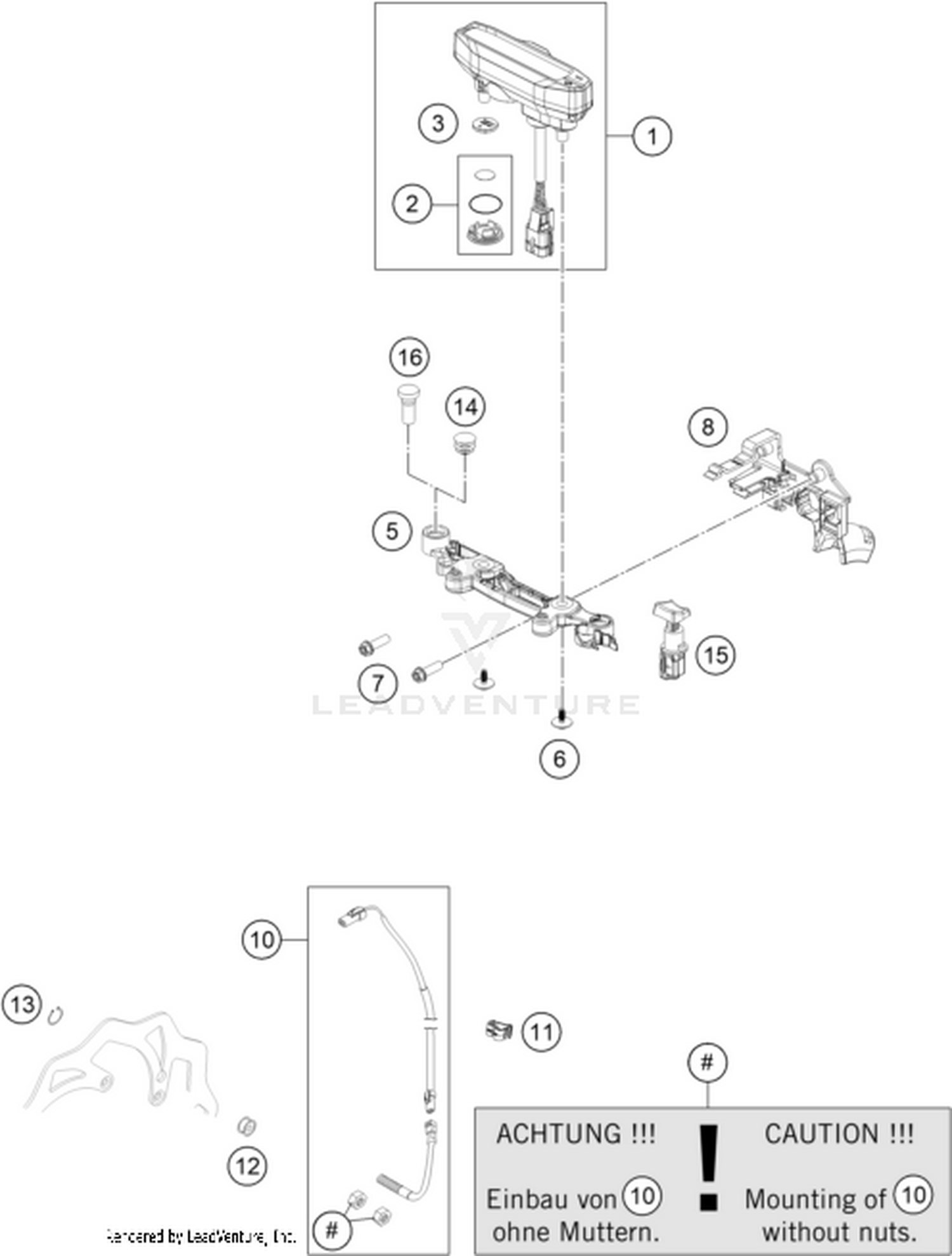 14 INSTRUMENTS / LOCK SYSTEM
