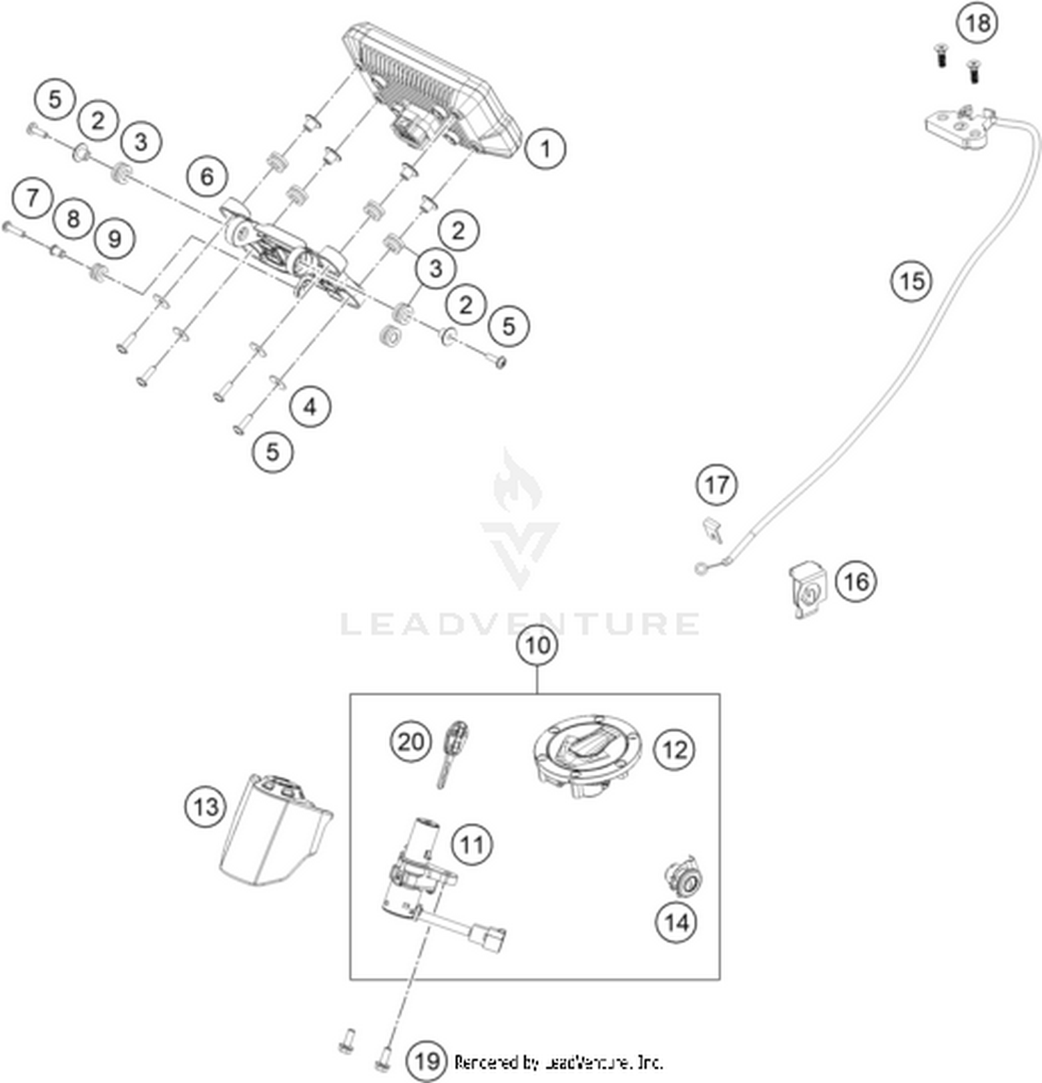 14 INSTRUMENTS / LOCK SYSTEM
