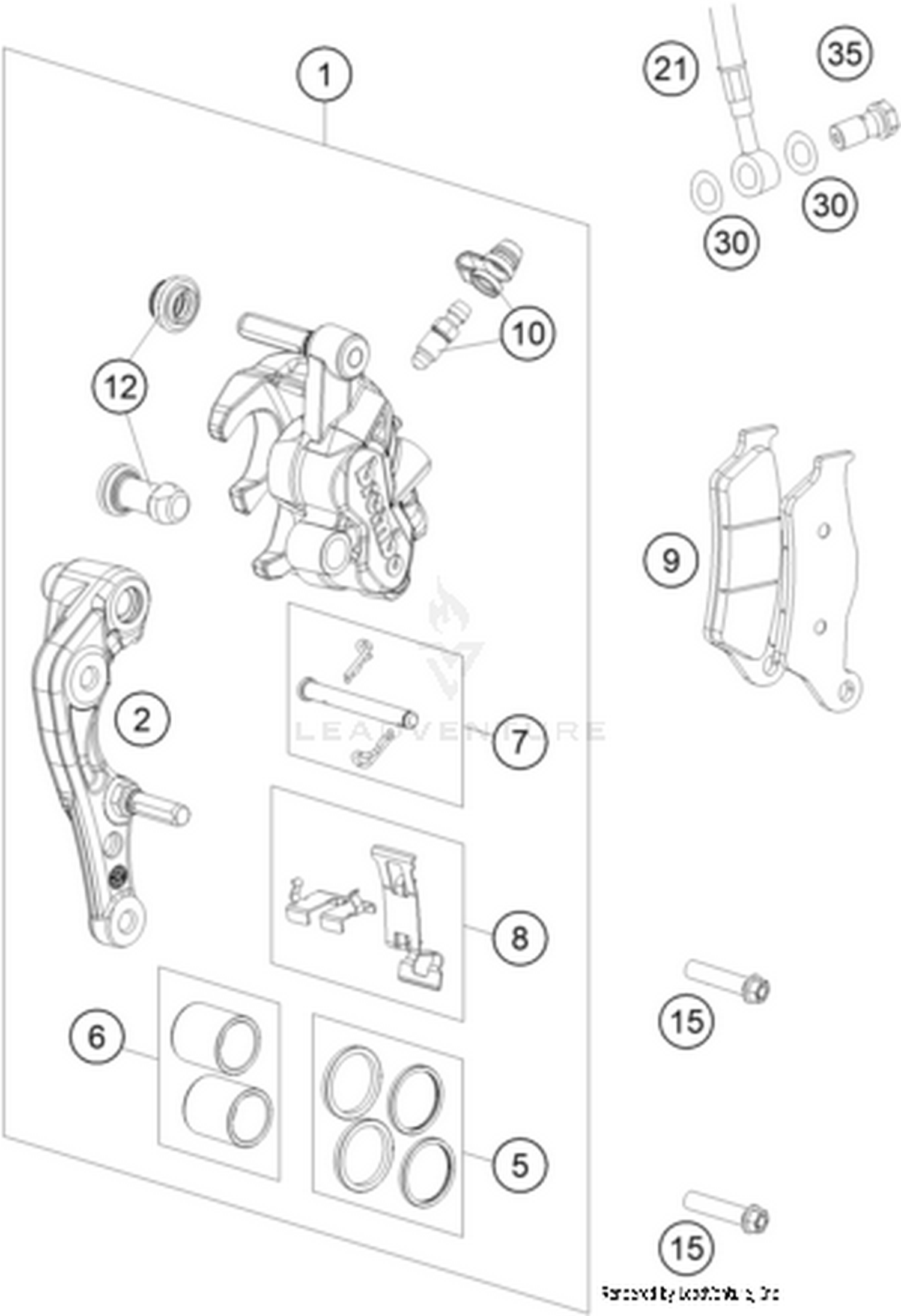 13 FRONT BRAKE CALIPER