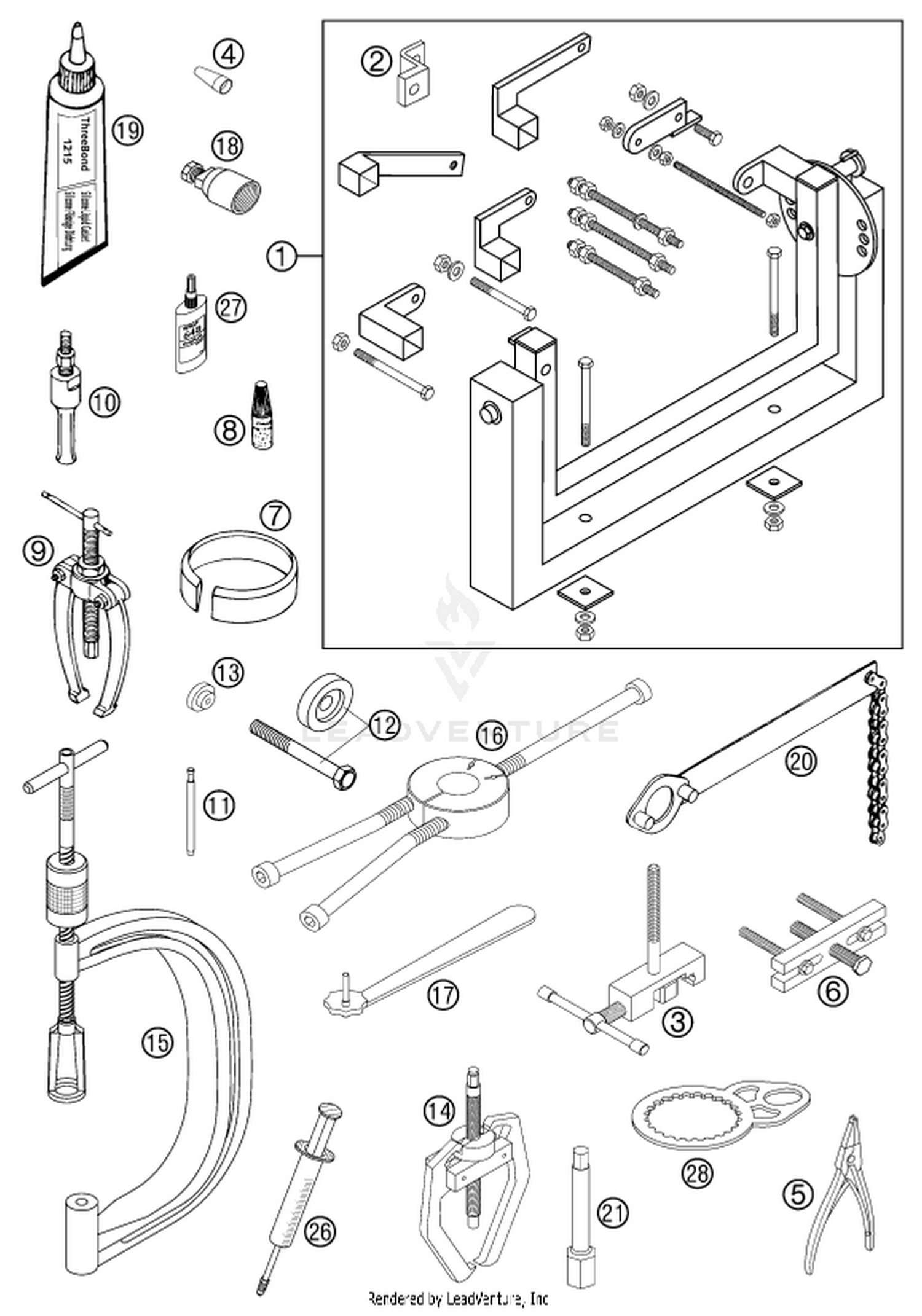 29 Special tools (engine)