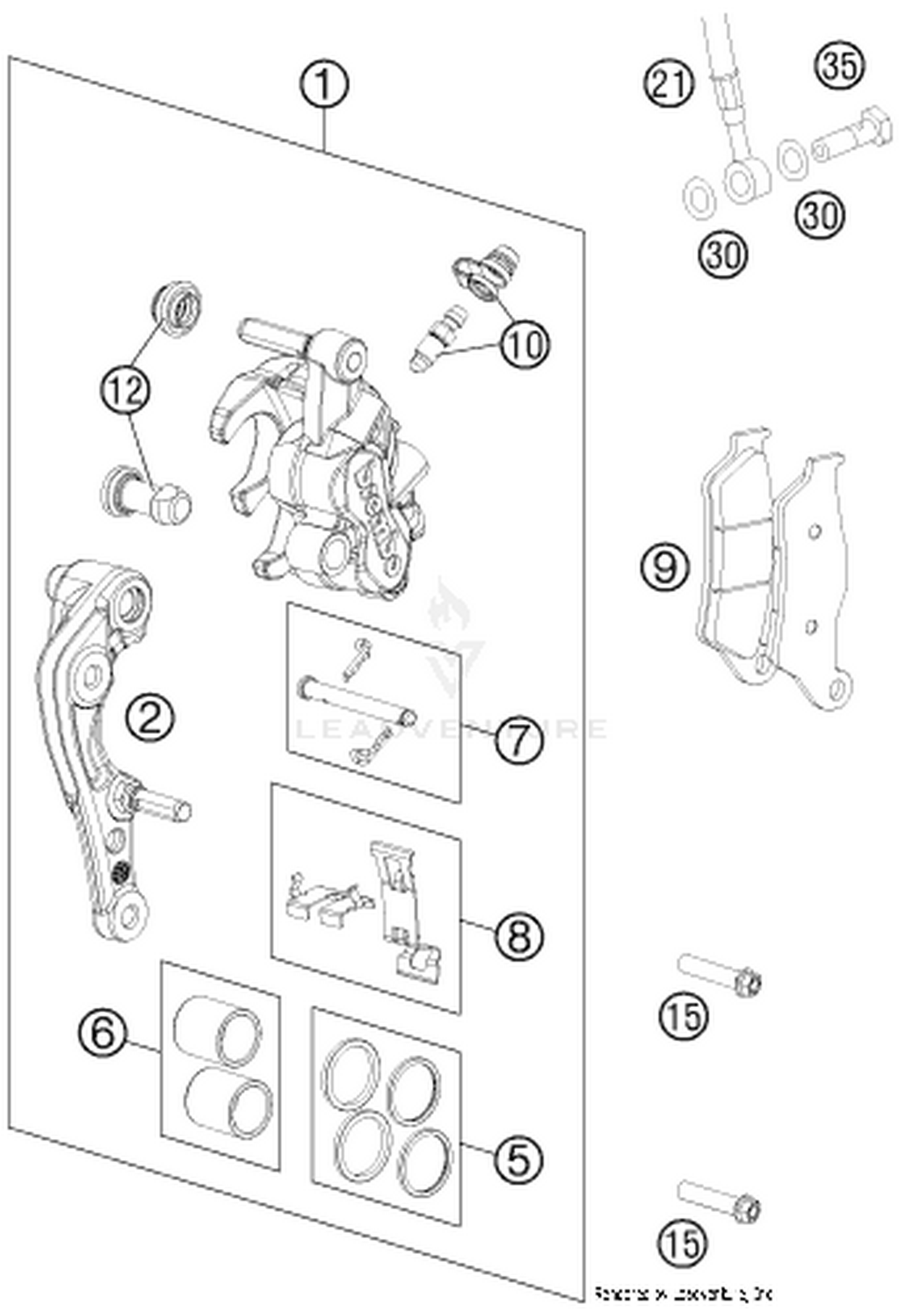 13 FRONT BRAKE CALIPER