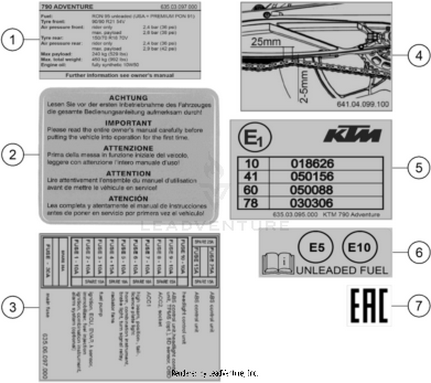 80 TECHNIC INFORMATION STICKER