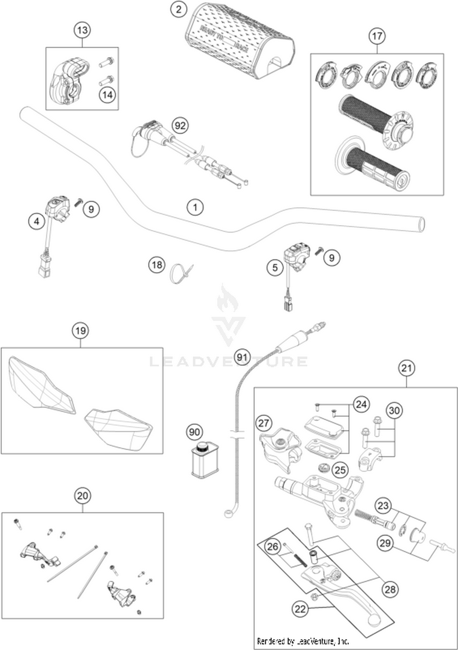 02 HANDLEBAR, CONTROLS