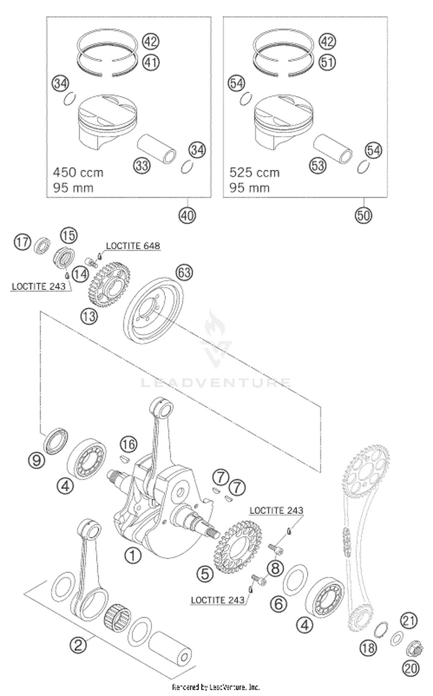 30 CRANKSHAFT, PISTON