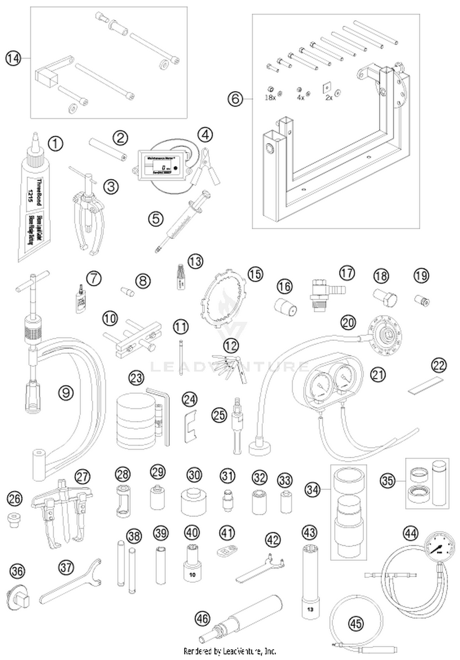 29 Special tools (engine)