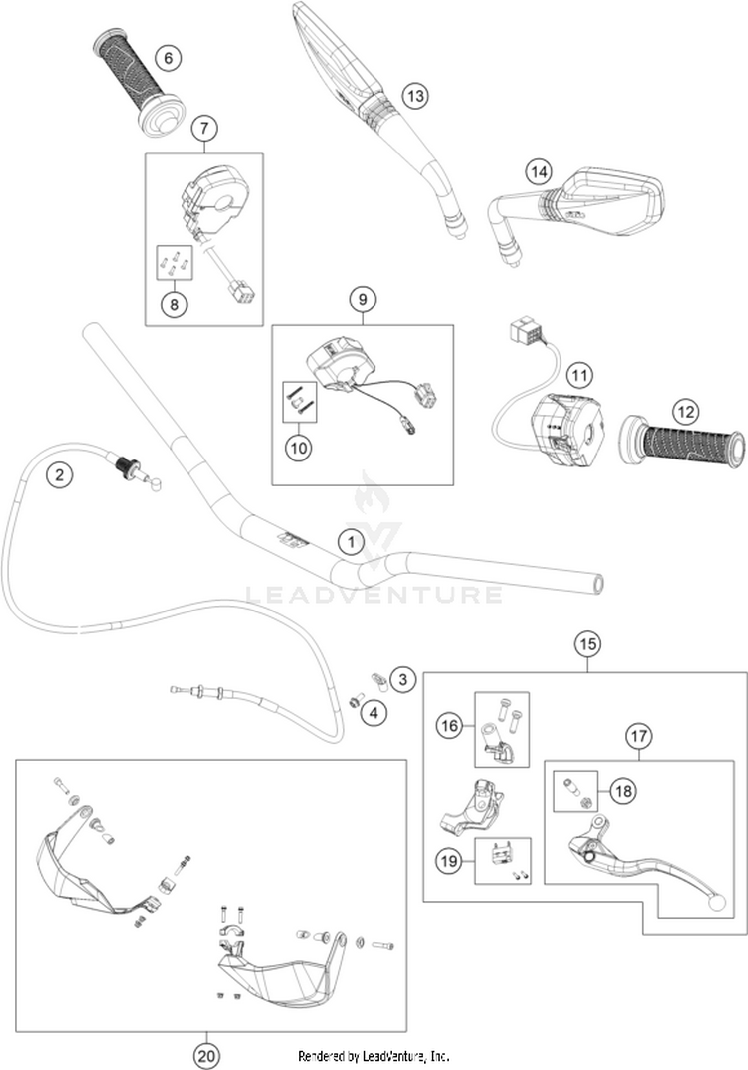 02 HANDLEBAR, CONTROLS
