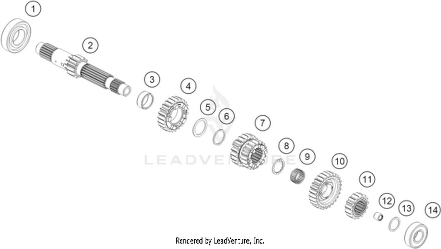 33 TRANSMISSION I - MAIN SHAFT
