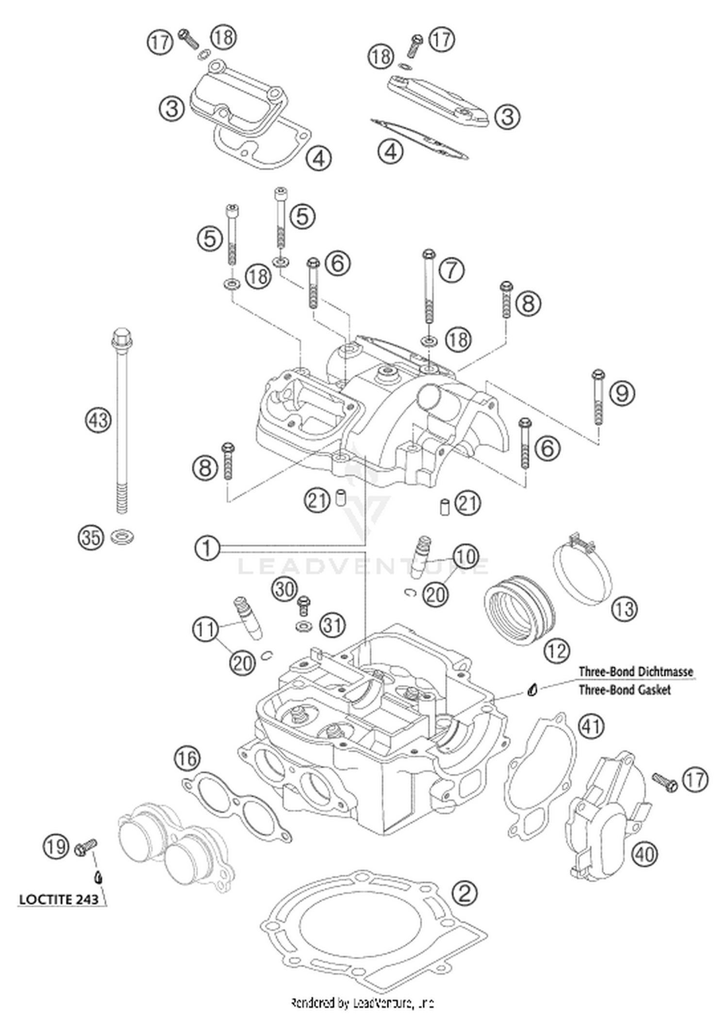 30 CYLINDER, CYLINDER HEAD