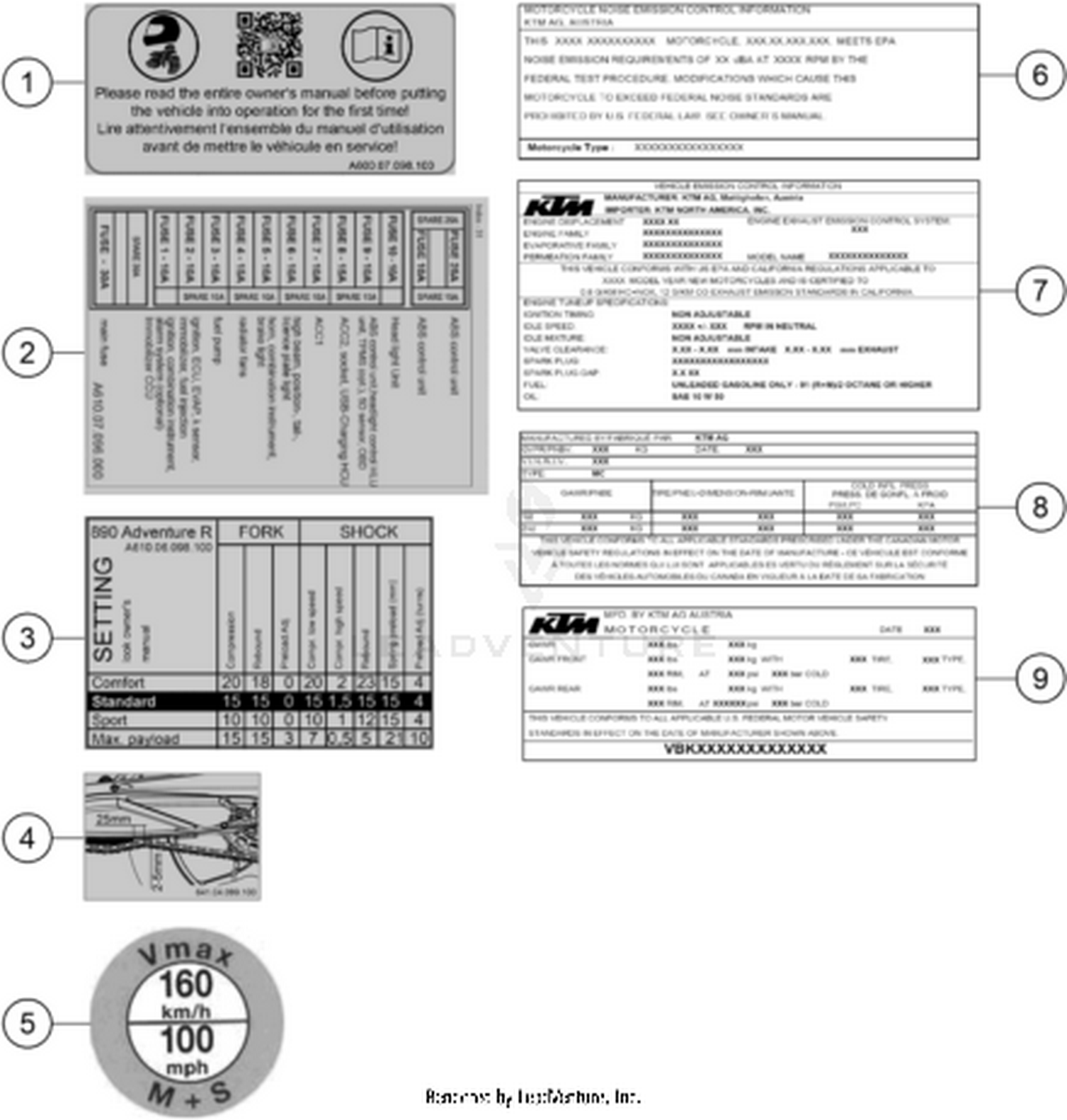 80 TECHNIC INFORMATION STICKER