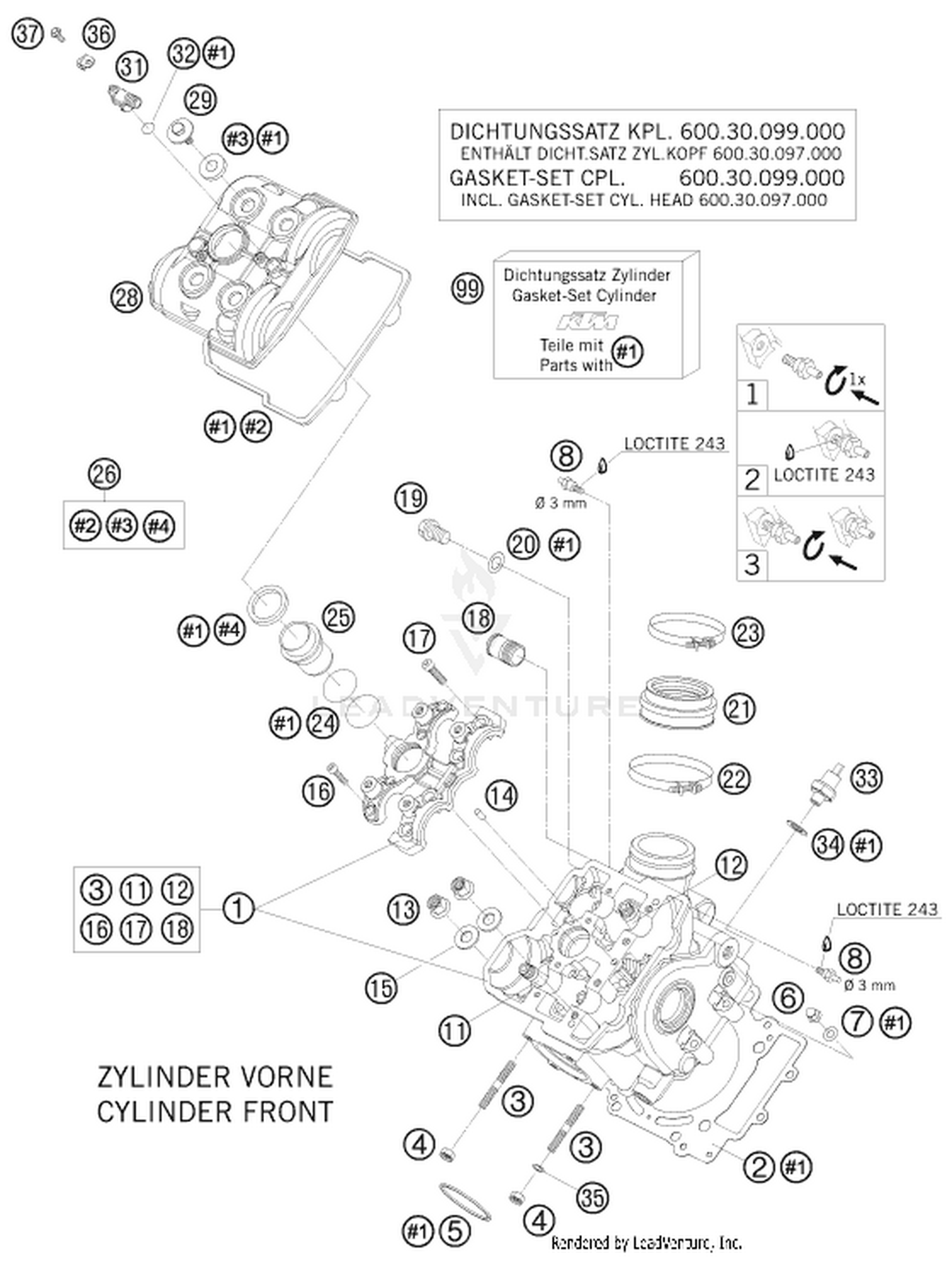 36 CYLINDER HEAD FRONT