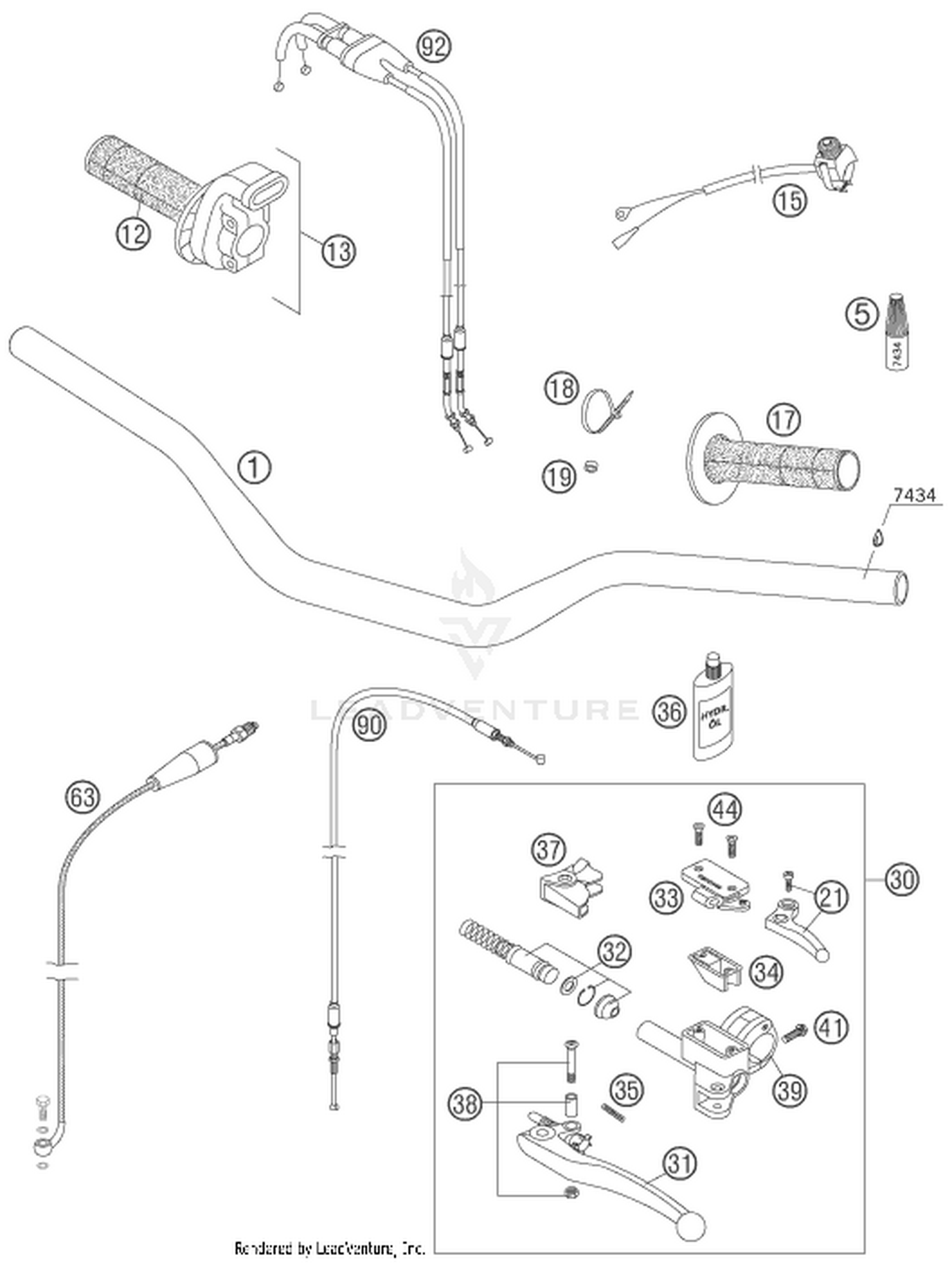 02 HANDLEBAR, CONTROLS