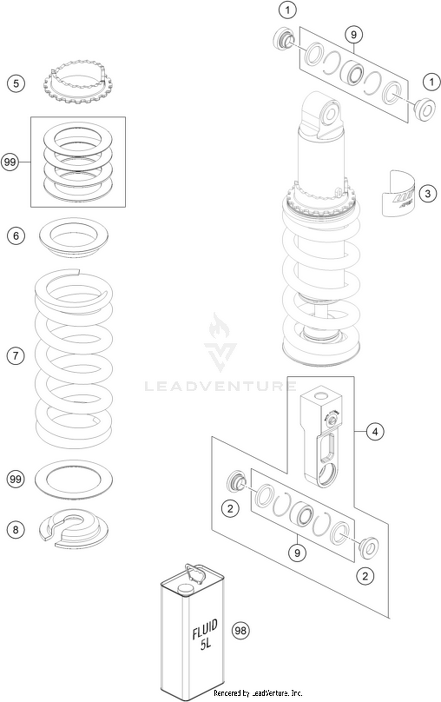 04 SHOCK ABSORBER DISASSEMBLED