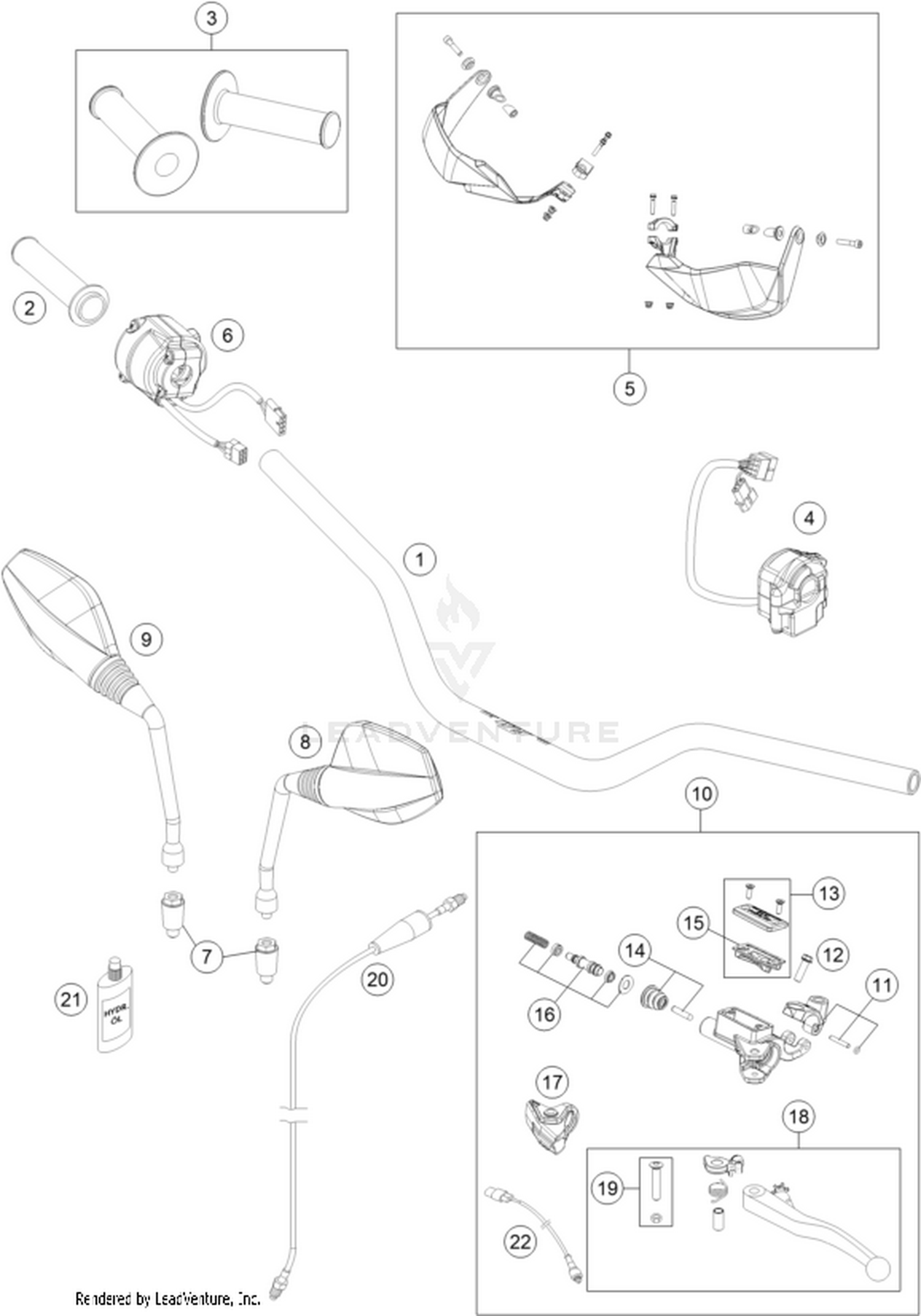 02 HANDLEBAR, CONTROLS