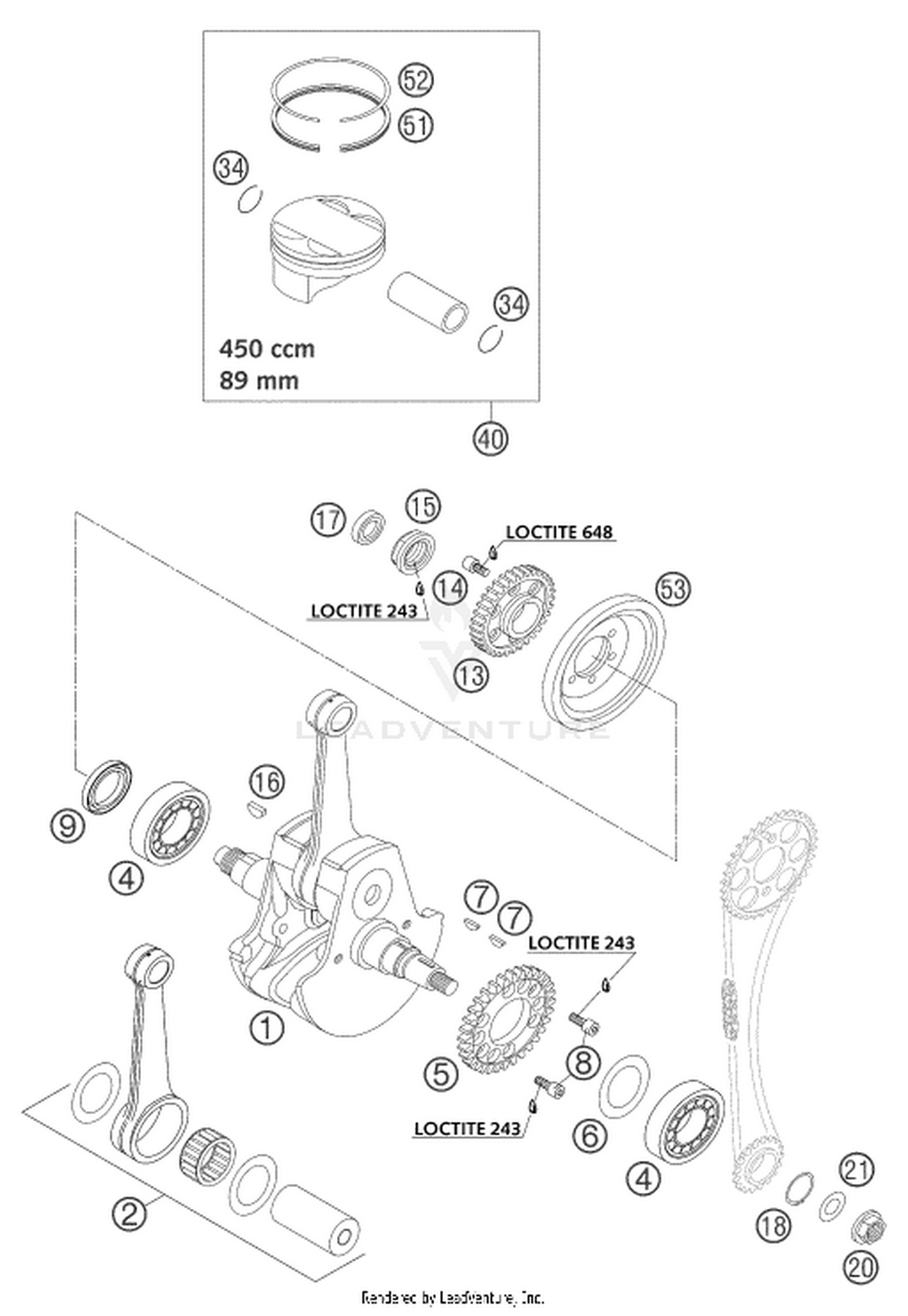 30 CRANKSHAFT, PISTON