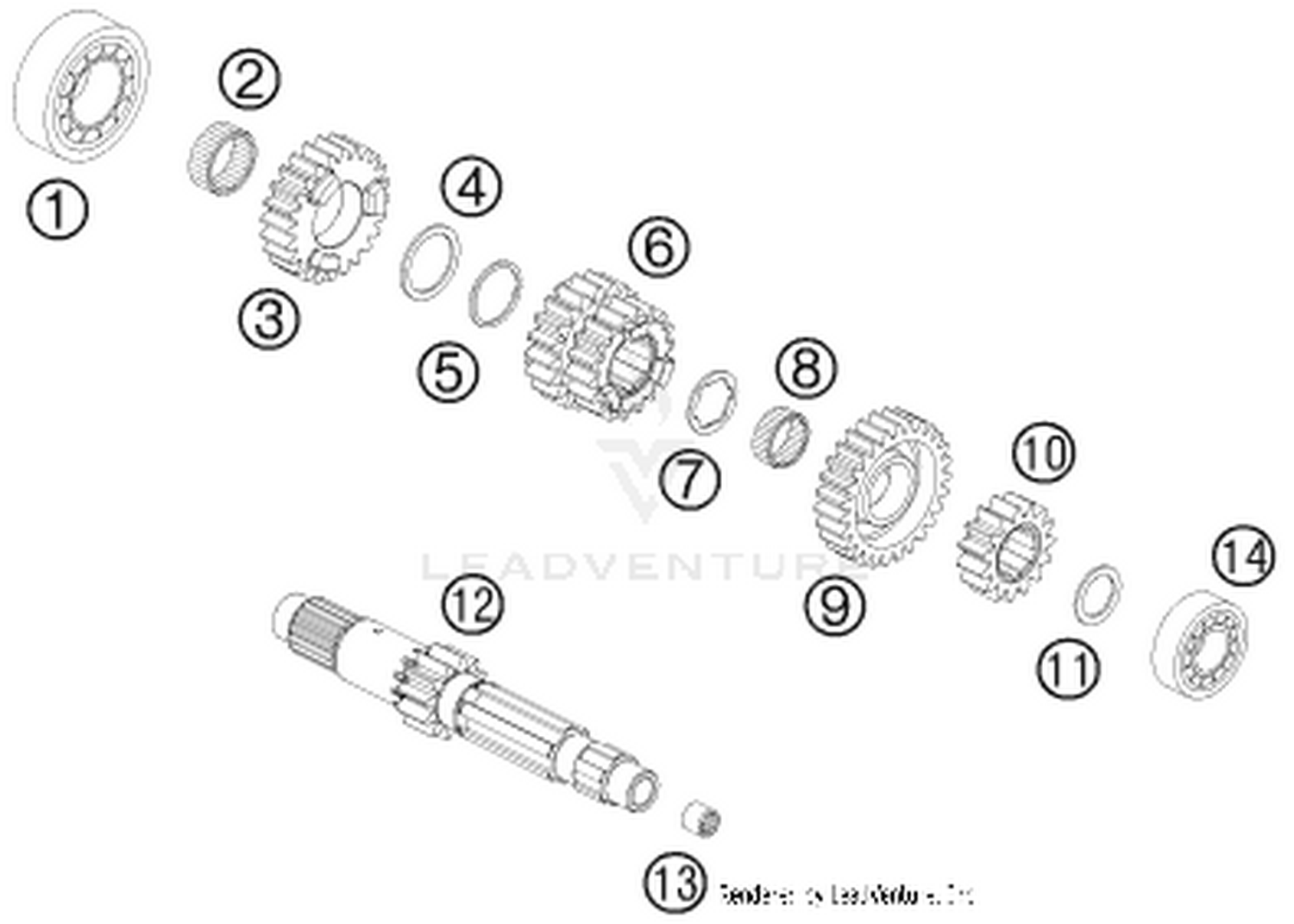 33 TRANSMISSION I - MAIN SHAFT