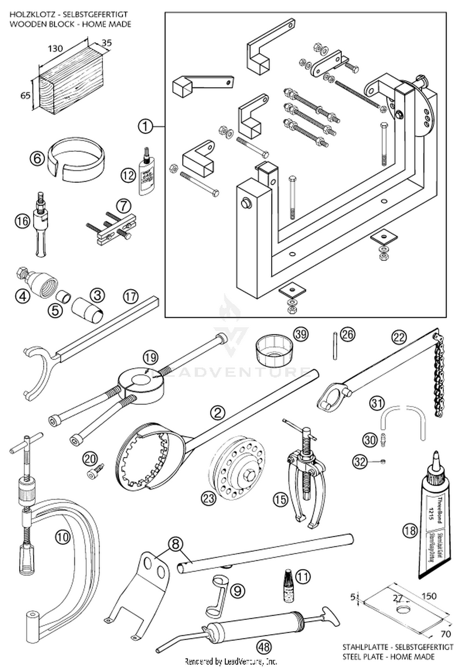 29 Special tools (engine)