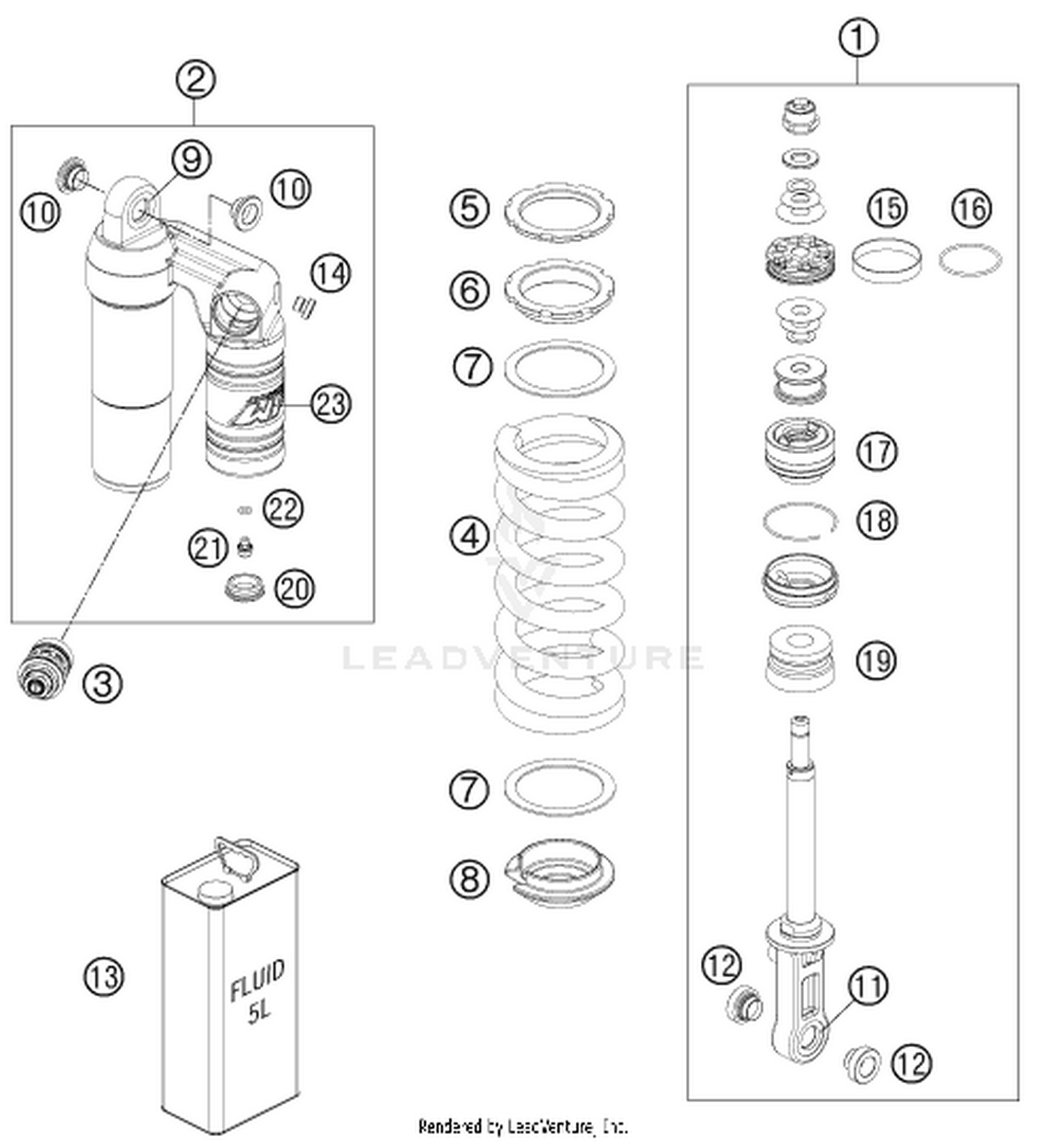 04 SHOCK ABSORBER DISASSEMBLED