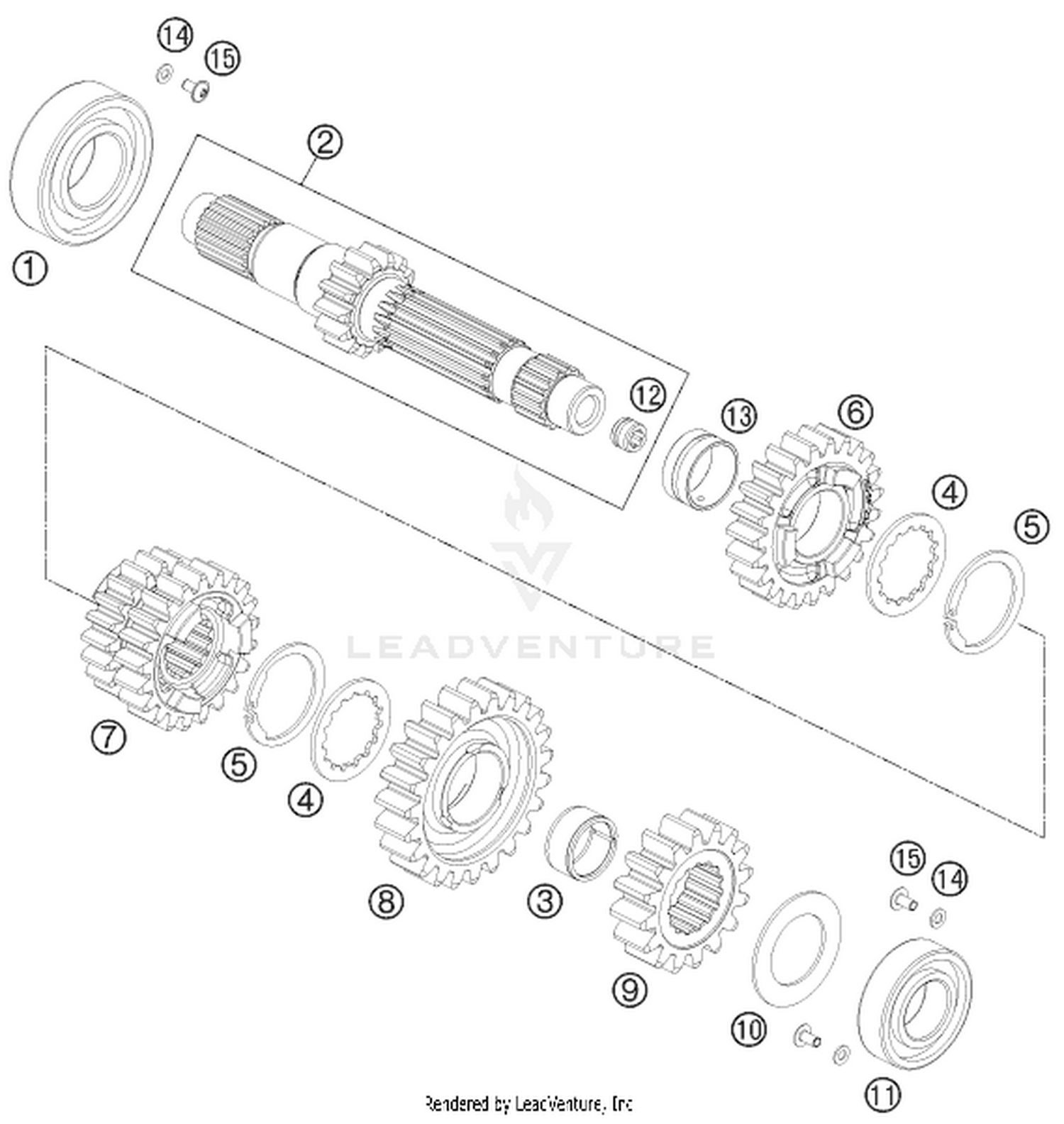 33 TRANSMISSION I - MAIN SHAFT