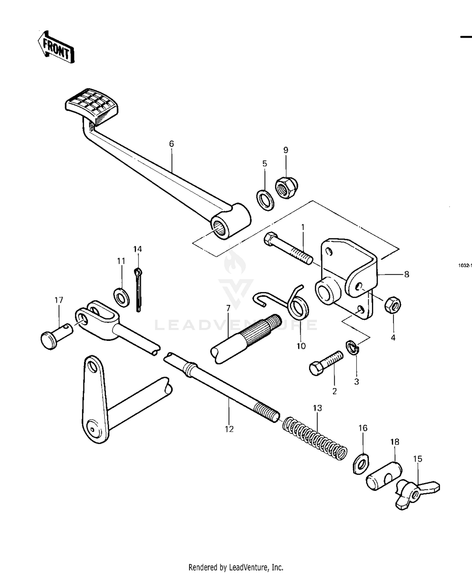 BRAKE PEDAL ('83 C1)