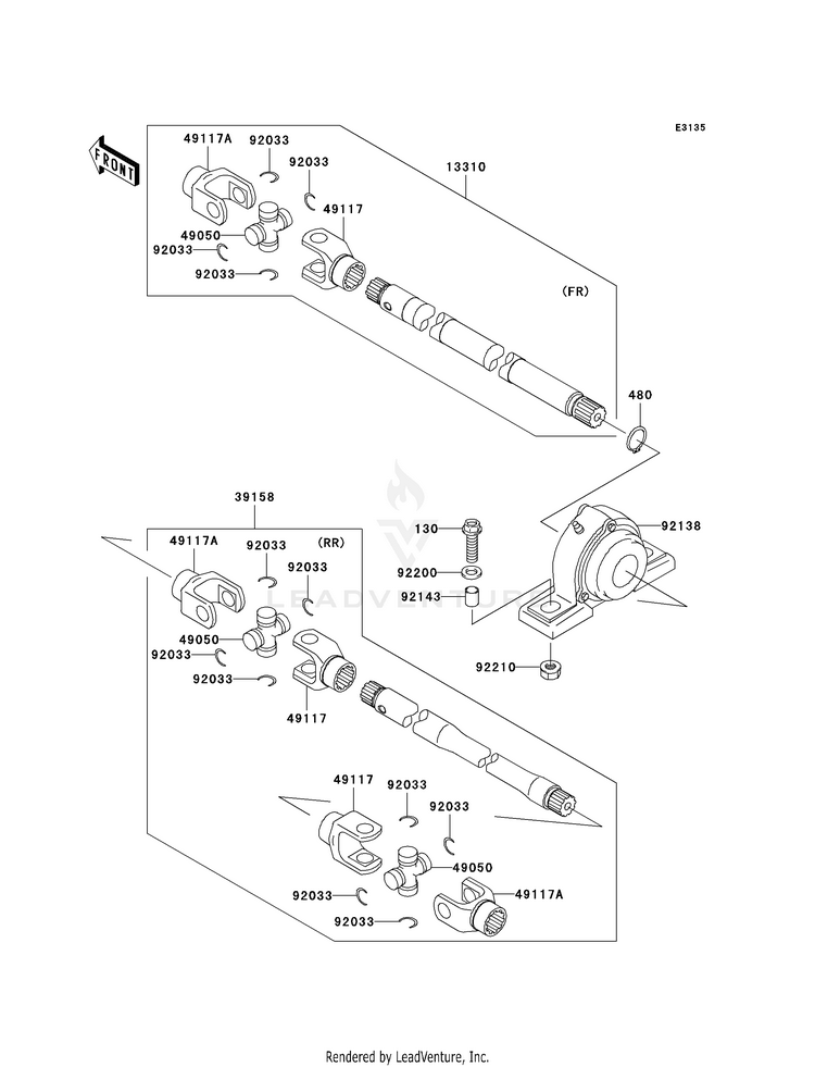 Drive Shaft-Propeller Schematic