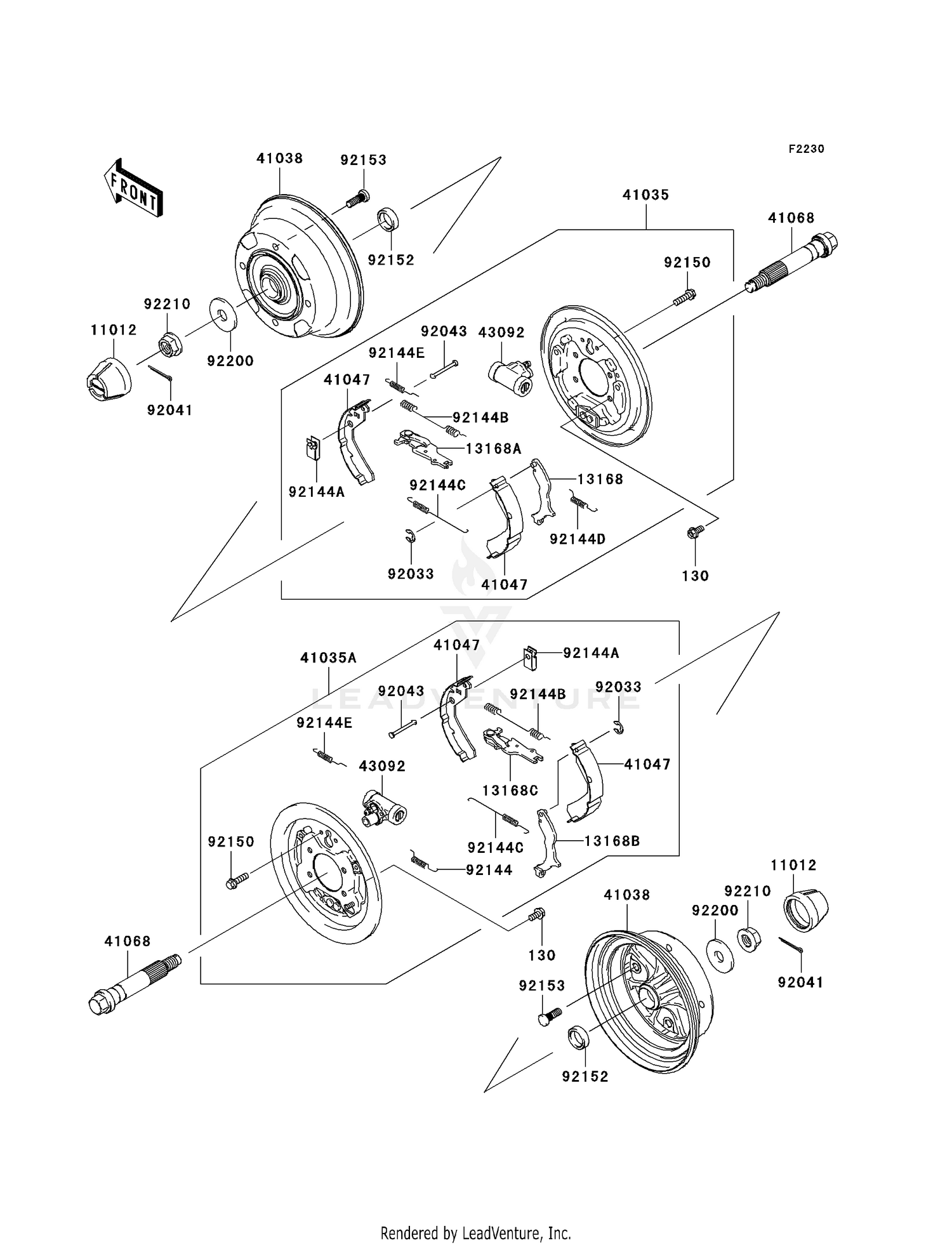 FRONT HUBS/BRAKES