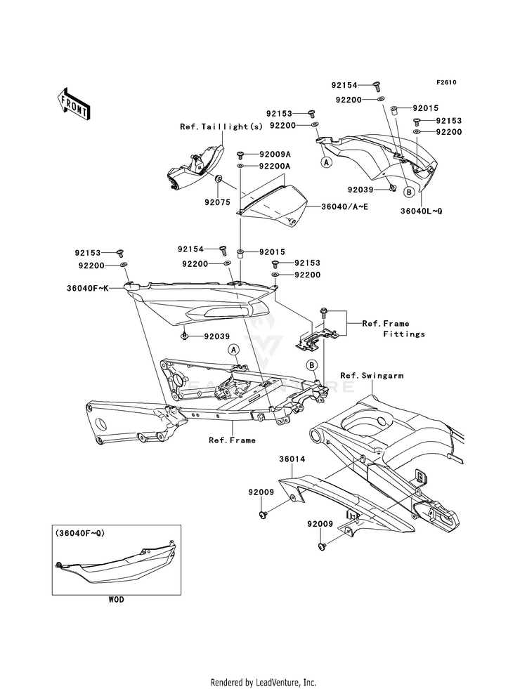 Side Covers/Chain Cover Schematic