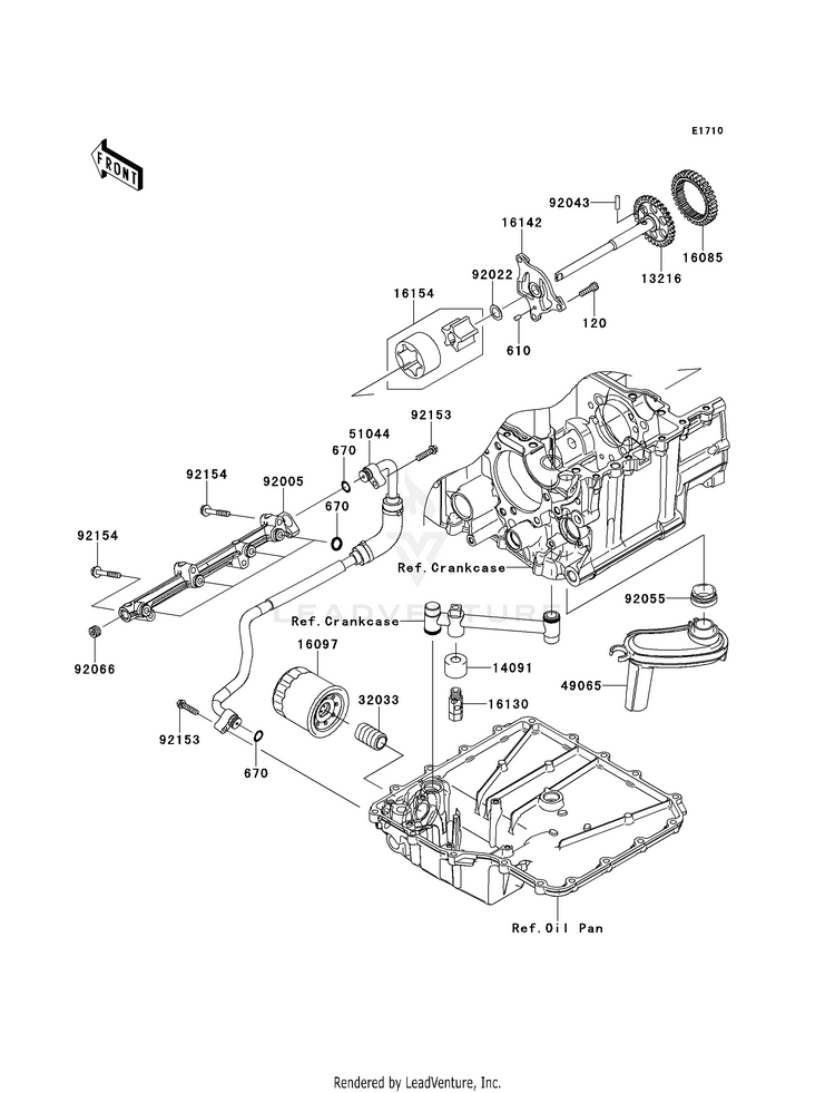 Oil Pump/Oil Filter Schematic