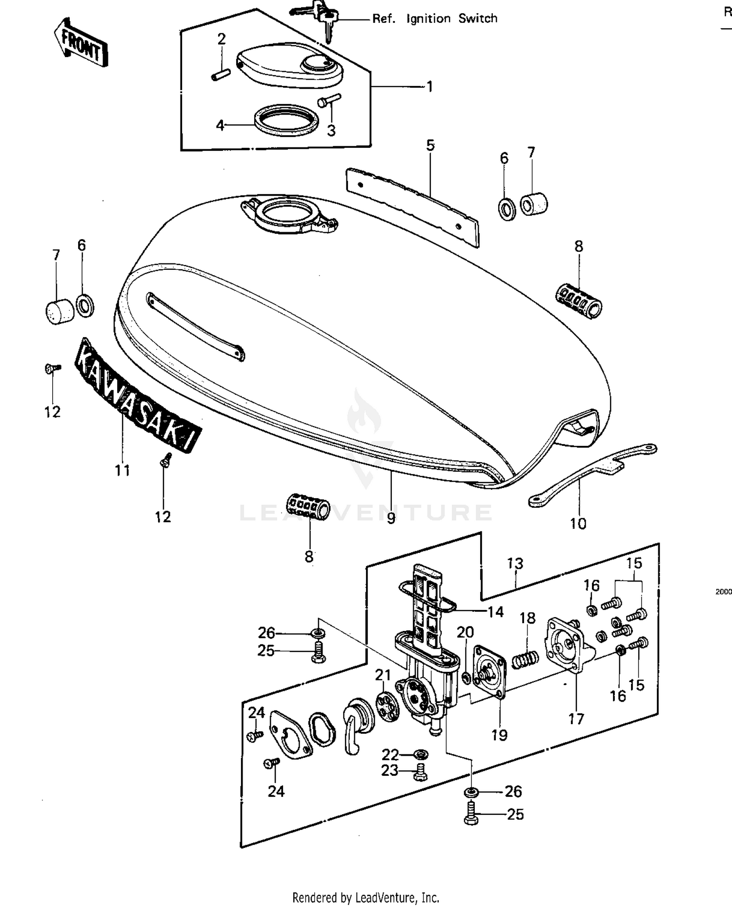 FUEL TANK (KZ1000-A2/A2A)