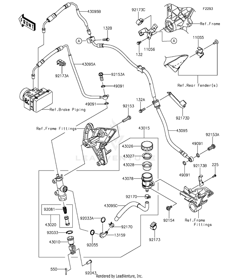 Rear Master Cylinder Schematic