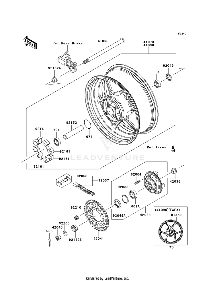 Rear Wheel/Chain Schematic