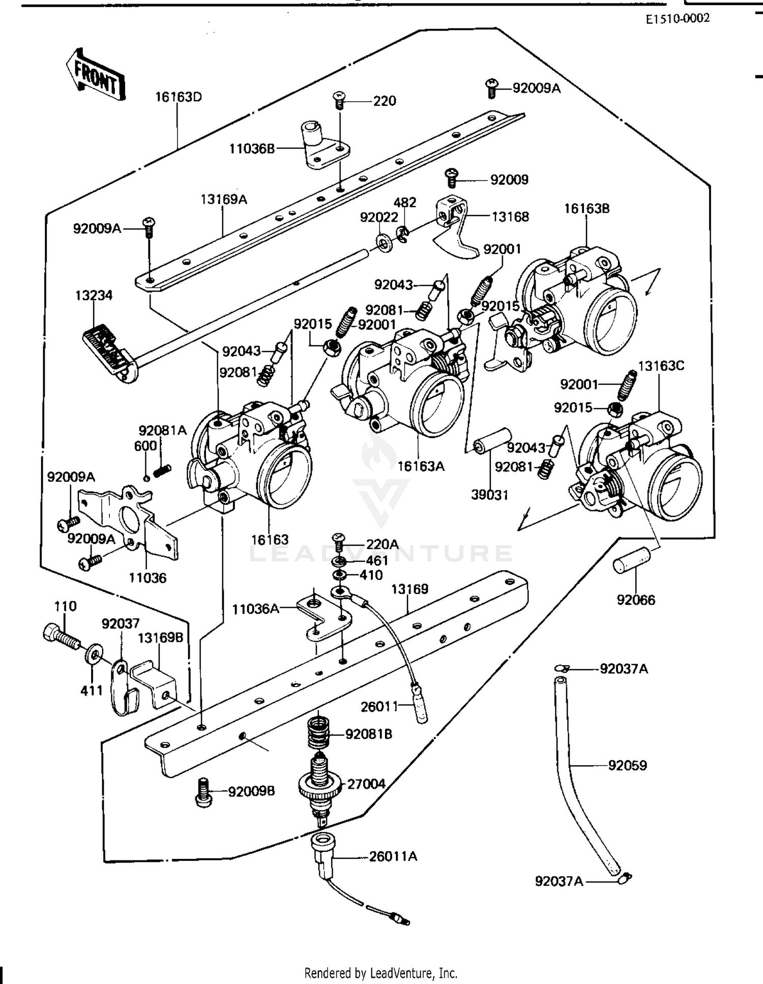 THROTTLE ASSY (KZ1100-B1)
