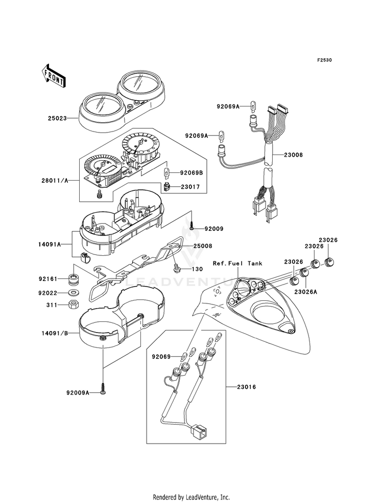 Meter(S) VN1600B8F Vulcan 1600 Mean Streak (2008) Schematic
