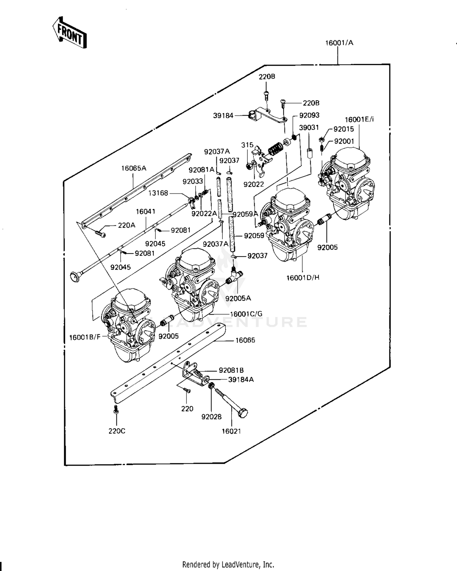 CARBURETOR ASSY (KZ1000-J1/J2)