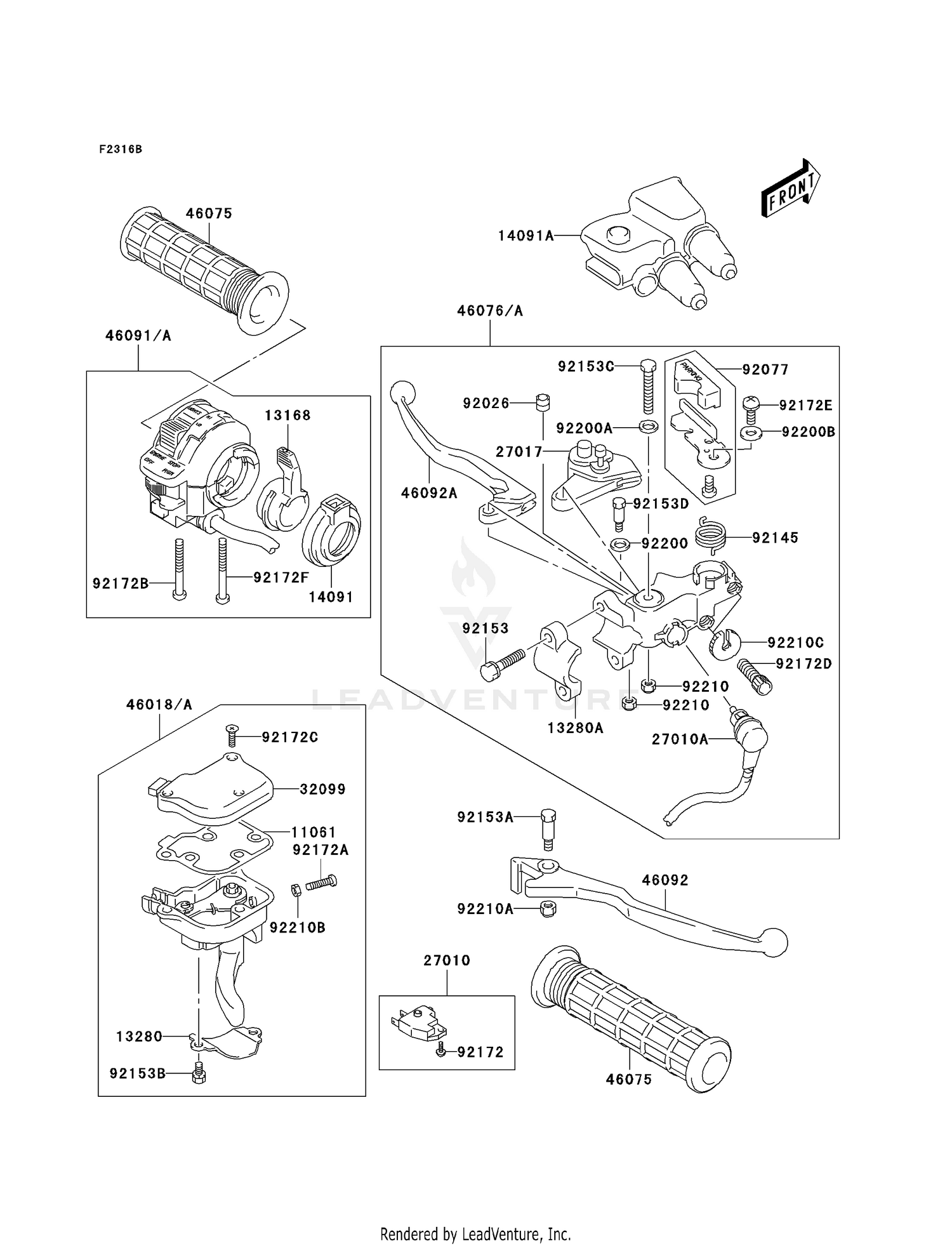 HANDLE LEVER (A2/A3)