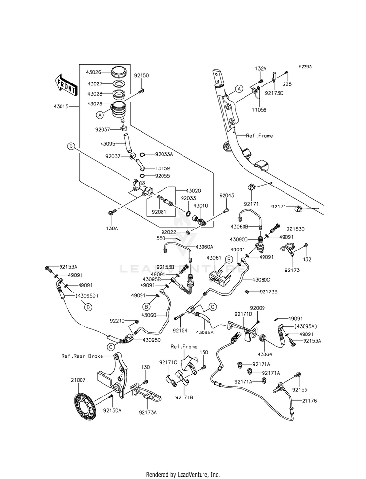 Rear Master Cylinder Schematic