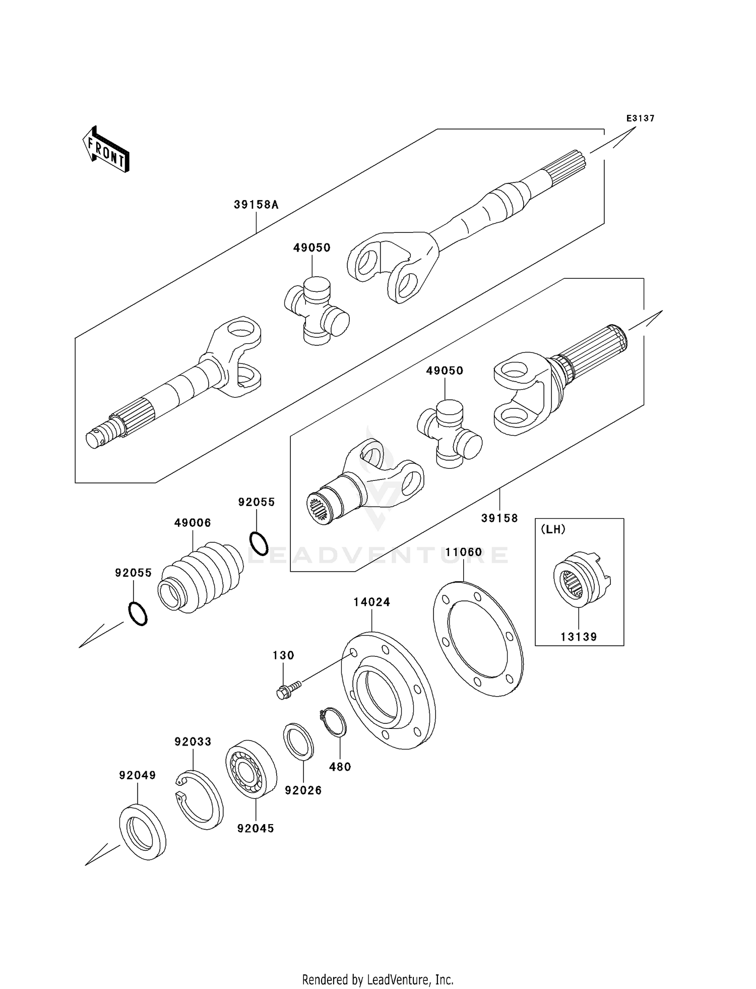 DRIVE SHAFT-REAR