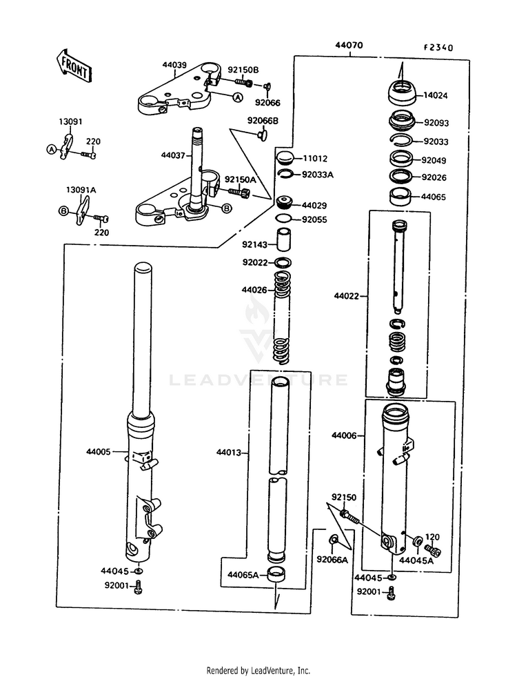 Front Fork Schematic