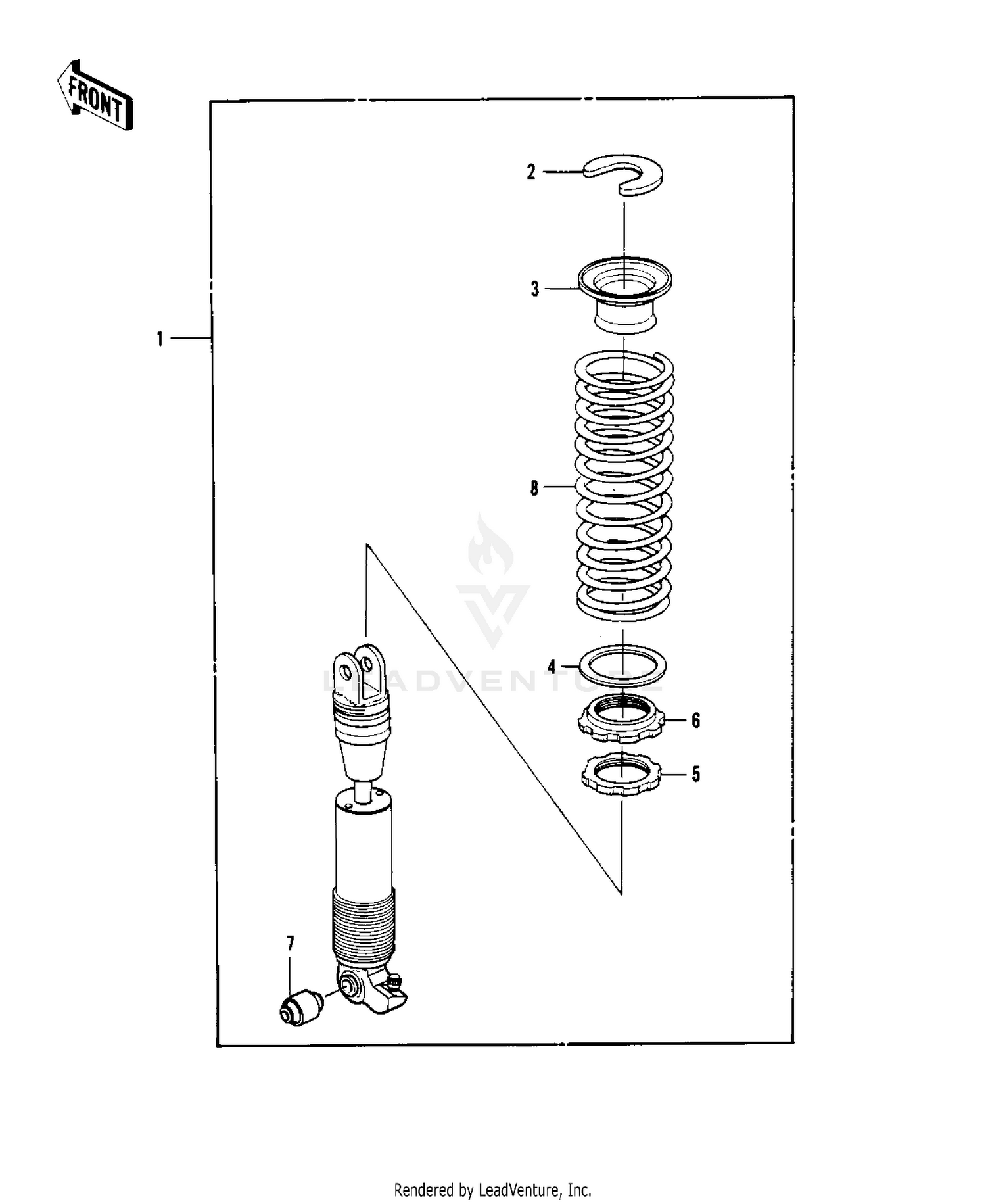 SHOCK ABSORBER ('81KDX250-B1)