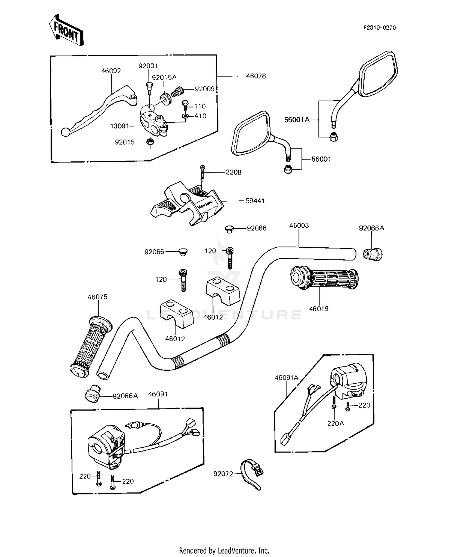 HANDLEBAR (KZ1000-R2)