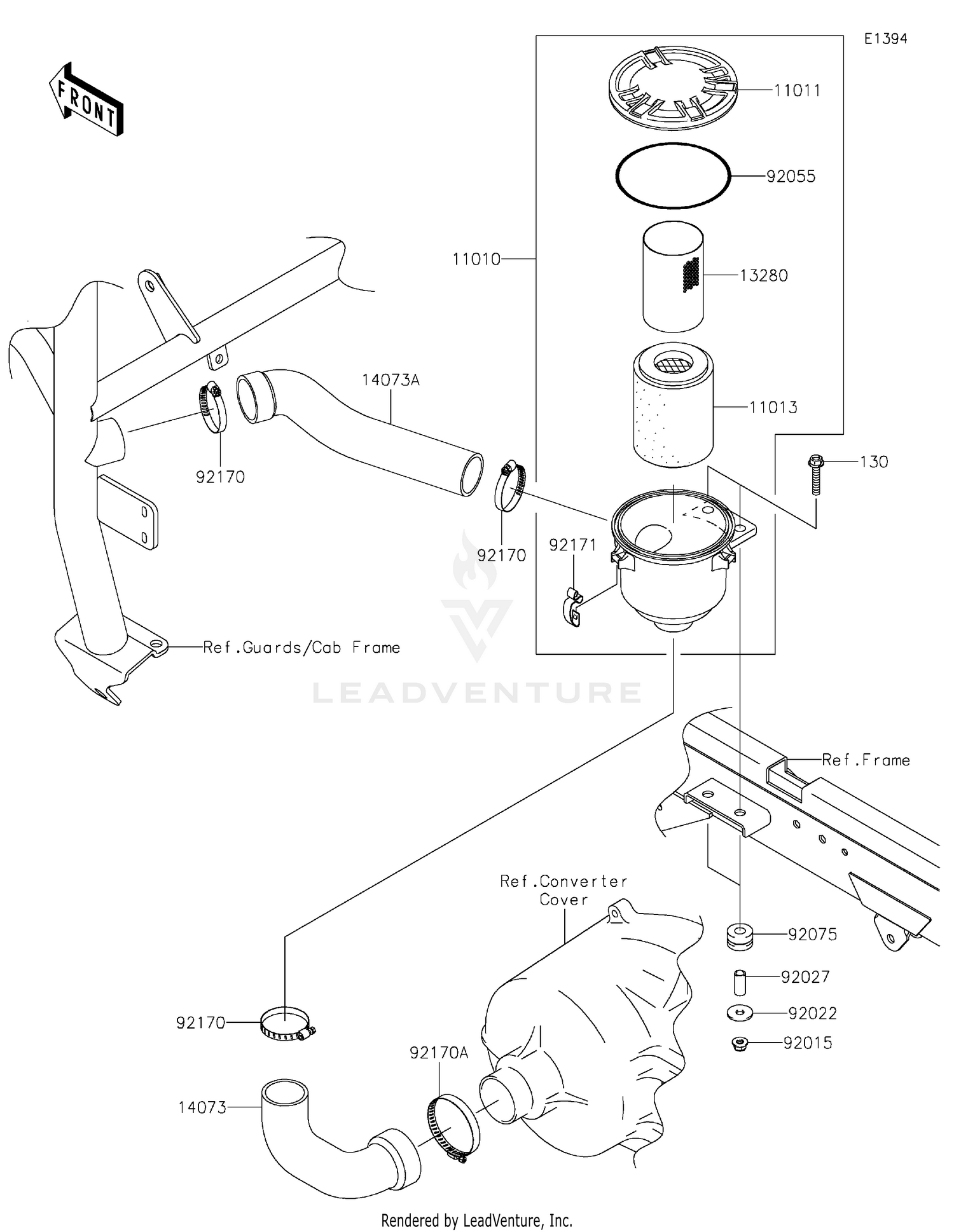 Air Cleaner-Belt Converter