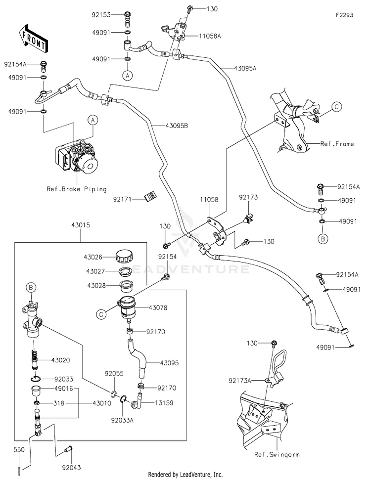 Rear Master Cylinder Schematic