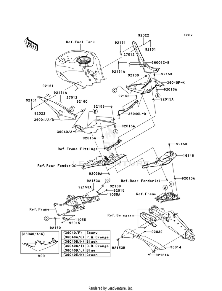 Side Covers/Chain Cover Schematic