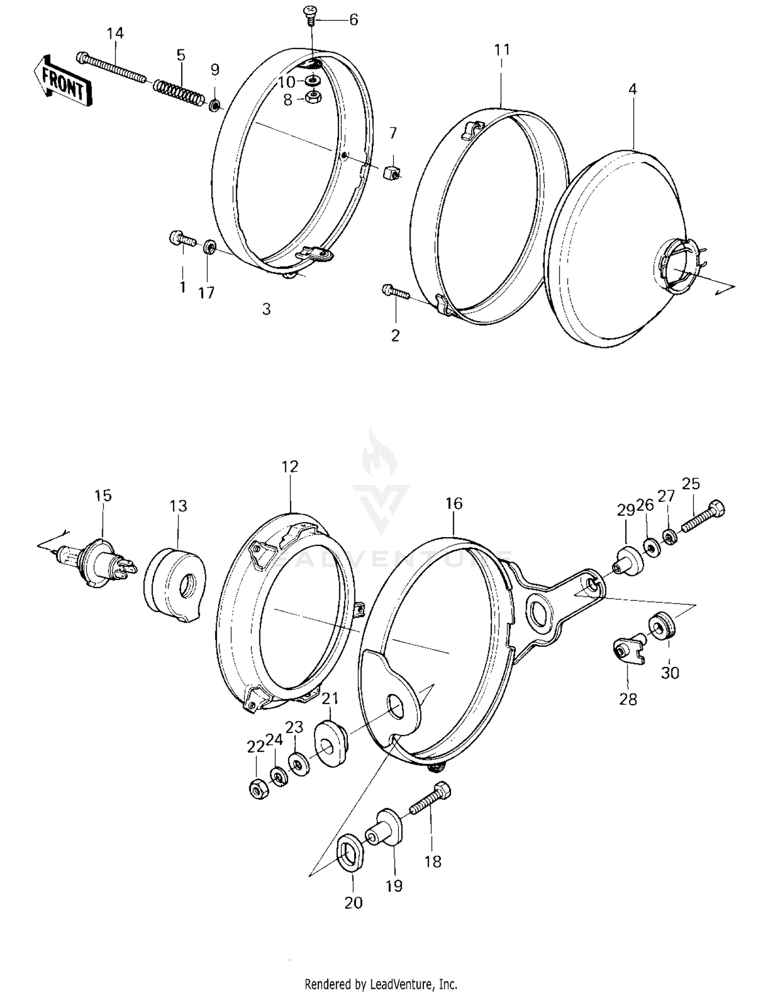 HEADLIGHT ('80 D3)