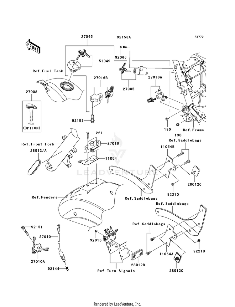 Ignition Switch/Locks/Reflectors Schematic