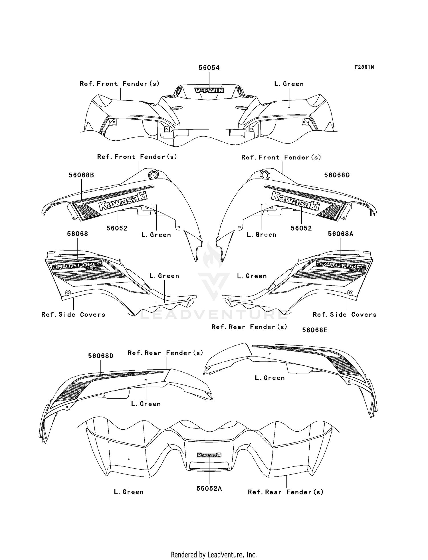 DECALS (L.GREEN)(D9F)