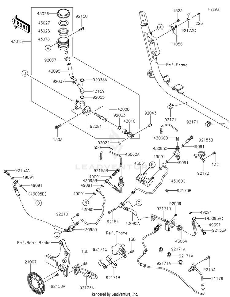 Rear Master Cylinder Schematic